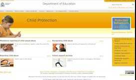 
							         Child Protection - The Department of Education								  
							    