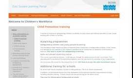 
							         Child Protection training - East Sussex Learning Portal								  
							    