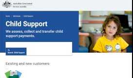 
							         Child Support - Australian Government Department of Human Services								  
							    