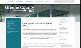 
							         Child Support Enforcement Agency (CSEA) | Greene County, OH ...								  
							    