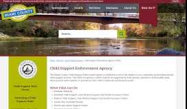 
							         Child Support Enforcement Agency | Miami County, OH - Official Website								  
							    