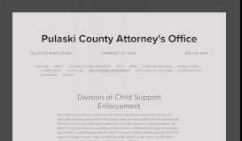 
							         Child Support Enforcement — Pulaski County Attorney's Office								  
							    