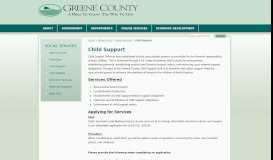 
							         Child Support - Greene County NC								  
							    