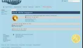 
							         Child Support - Lake County, Indiana								  
							    