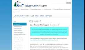 
							         Child Support - Lake County, Ohio								  
							    