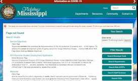 
							         Child Support Payments - City of Vicksburg								  
							    