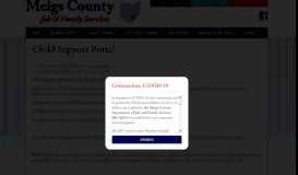
							         Child Support Portal | Meigs County Department of Jobs & Family ...								  
							    