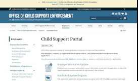 
							         Child Support Portal | Office of Child Support Enforcement | ACF								  
							    