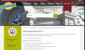 
							         Child Support Web Portal | Miami County, OH - Official Website								  
							    