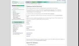 
							         Childcare Online Directory - Wiltshire Council								  
							    