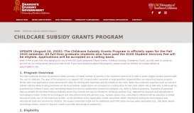 
							         Childcare Subsidy Grants Program | Graduate Student ... - USC GSG								  
							    