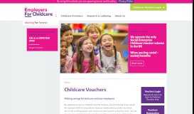 
							         Childcare Vouchers - Employers For Childcare								  
							    