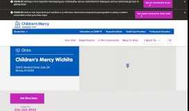 
							         Children's Mercy Wichita | Children's Mercy Kansas City								  
							    