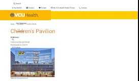 
							         Children's Pavilion | VCU Health								  
							    