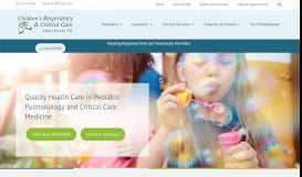 
							         Children's Respiratory and Critical Care Specialists PA								  
							    