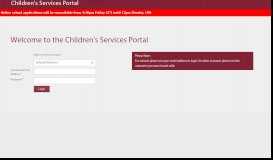 
							         Children's Services Portal								  
							    
