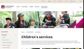 
							         Children's services - Student Portal								  
							    
