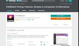 
							         ChildWatch Pricing, Features, Reviews & Comparison of Alternatives ...								  
							    