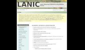 
							         Chile - LANIC - Español - Latin American Network Information Center								  
							    