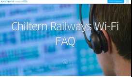 
							         Chiltern Railways Wi-Fi FAQ - Icomera								  
							    