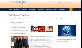 
							         China Trading Partner Portal - Advocacy - California Chamber of ...								  
							    