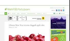 
							         Chinese New Year reverses sluggish apple sales - Fresh Fruit Portal								  
							    