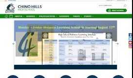 
							         Chino Hills High / Homepage - Chino Valley Unified School District								  
							    