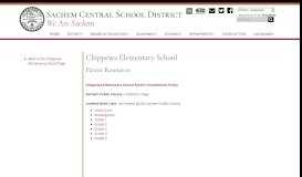 
							         Chippewa - Parent Resources - Sachem Central School District Schools								  
							    