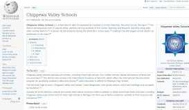 
							         Chippewa Valley Schools - Wikipedia								  
							    