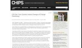 
							         CHIPS Articles: CID Det. Fort Gordon Holds Change of Charge ...								  
							    