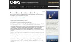 
							         CHIPS Articles: Focus on Nassau Expeditionary Strike Group								  
							    