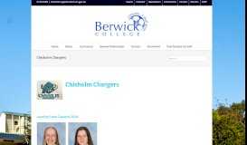 
							         Chisholm Chargers - Berwick College								  
							    