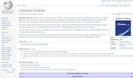 
							         Chisholm Institute - Wikipedia								  
							    