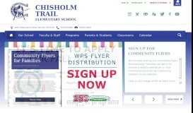 
							         Chisholm Trail Elementary / Homepage - Wichita Public Schools								  
							    