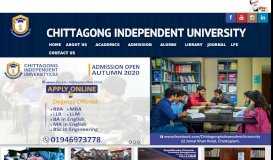
							         Chittagong Independent University								  
							    