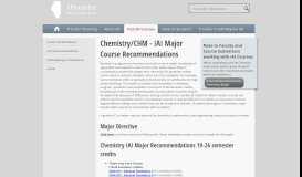 
							         CHM - IAI Major Course Recommendations | iTransfer								  
							    