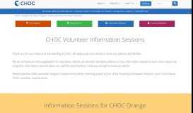
							         CHOC Volunteer Information Sessions - CHOC Children's								  
							    