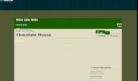 
							         Chocolate Mouse | NGU Idle Wiki | FANDOM powered by Wikia								  
							    