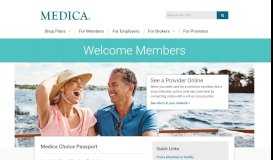 
							         Choice Passport Member Home Page - Medica								  
							    