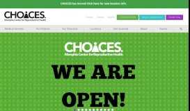 
							         CHOICES - Memphis Center For Reproductive Health: Home								  
							    