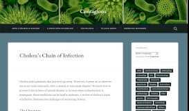 
							         Cholera's Chain of Infection – Contagions								  
							    