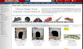 
							         Chooch Single-Track Concrete Tunnel Portal HO Scale Model ...								  
							    