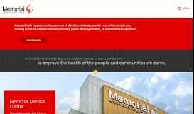 
							         Choose Memorial | Memorial Health System | Leading Healthcare in IL								  
							    