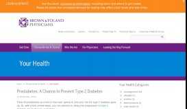 
							         Choose Your Primary Care Physician | Brown & Toland								  
							    