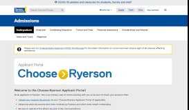 
							         Choose>Ryerson Login - Admissions - Ryerson University								  
							    