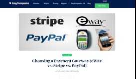
							         Choosing a Payment Gateway (eWay vs. Stripe vs. PayPal ...								  
							    