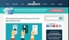 
							         Choosing a Payment Option for Your Membership Site								  
							    