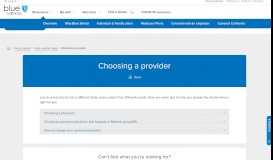 
							         Choosing a provider - Blue Shield of California | California Health ...								  
							    