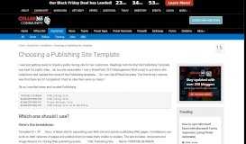 
							         Choosing a Publishing Site Template - Collab365 Community								  
							    