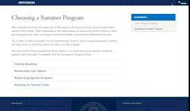 
							         Choosing a Summer Program - The Hotchkiss School | An ...								  
							    